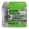 WAGO 221-430 COMPACT 2-Leiter-Verbinder, 0,2-4 mm², 15 Stück, Green Range