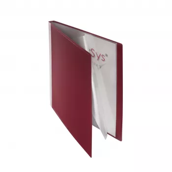 FolderSys Display Book Bordeaux mit 10 Hüllen A4