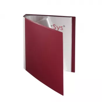 FolderSys Display Book A4 Bordeaux mit 30 Taschen