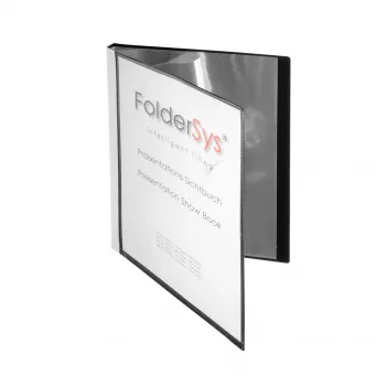 FolderSys Display Book A4 Schwarz mit 10 Hüllen