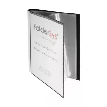Foldersys Display Book A4 Schwarz 40 Hüllen