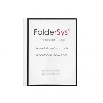 Foldersys Display Book A4 Schwarz 40 Hüllen