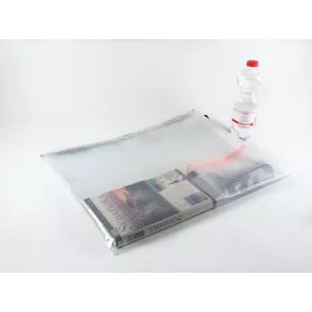 FolderSys A3 Dokumentenbeutel mit Reißverschluss Transparent PVC