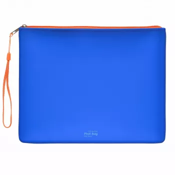 FolderSys PHAT BAG Silikon-Reißverschlussbeutel A5, Blau (40484-40)