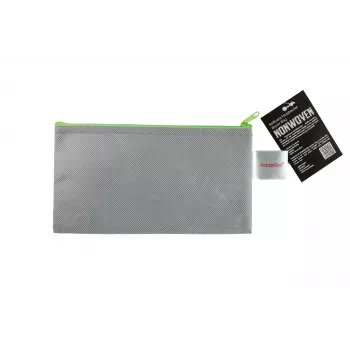 FolderSys Zipper-Beutel DL grau opak Vliesstoff PP 120 x 220 mm