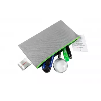 FolderSys Zipper-Beutel DL grau opak Vliesstoff PP 120 x 220 mm