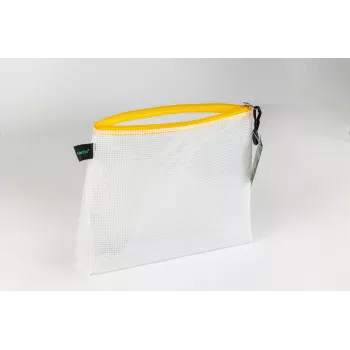 FolderSys Dokumenten-Reißverschlussbeutel A5 Transparent/Gelb 0,28 mm 1 Stk.