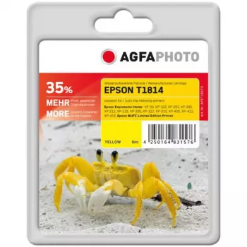 AGFAPHOTO APET181SETD Tintenpatronen-Set - Schwarz, Cyan, Magenta, Gelb (4er-Pack) Kompatibel mit Brother LC-1100