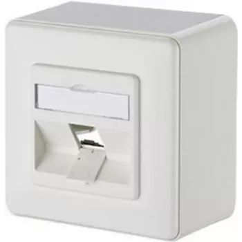 METZ CONNECT BTR 130B10D10002-E 1-Port Aufputz-Netzwerkanschlussdose, leer, Reinweiß, 85x85x43mm