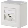 METZ CONNECT BTR 130B10D10002-E 1-Port Aufputz-Netzwerkanschlussdose, leer, Reinweiß, 85x85x43mm