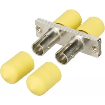 METZ CONNECT 150900D1-I ST Fibre Optic Adapter, Uncoated Metal, Multi-Mode/Single-Mode