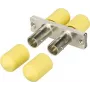 METZ CONNECT 150900D1-I ST Fibre Optic Adapter, Uncoated Metal, Multi-Mode/Single-Mode