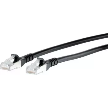 METZ CONNECT BTR 1308457500-E Patchkabel RJ45 Cat.6A AWG26 S/FTP LSOH 7,5m Schwarz