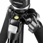 Mantona Scout MAX Set Stativ mit Horizontalarm, Kugelkopf, umkehrbarer Mittelsäule, 160 cm, 5 kg Belastung, für DSLR- und spiegellose Kameras, Schwarz