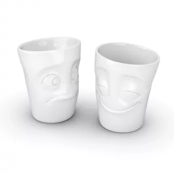 FIFTYEIGHT PRODUCTS FIFTYEIGHT 350ml Tasse - Amused & Bewildered Weiß