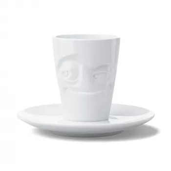 FIFTYEIGHT PRODUCTS Espressotasse mit Henkel 80ml - Mischievous White