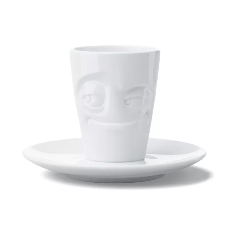 FIFTYEIGHT PRODUCTS Espressotasse mit Henkel 80ml - Mischievous White