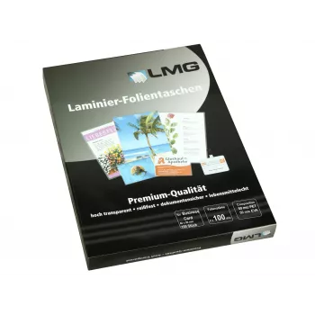LMG Laminierfolien glänzend für Visitenkartenformat 100 Stück