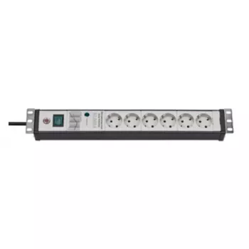 TRITON Steckdosenleiste mit 6x Schuko CEE 7/6 Steckdosen, 2,5 m Kabel (RAC-RP-X04-P6)