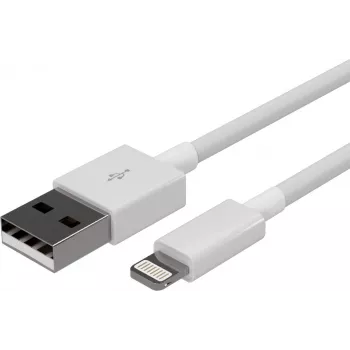 SHIVERPEAKS Flexline USB Charge & Sync Cable, USB-A auf 8-Pin, 2.0, ABS, Weiß, 4,0 m (FL31-12047)