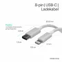 Flexline USB-C auf Lightning Kabel, PD, Weiß, 0,5m (FL31-13050)