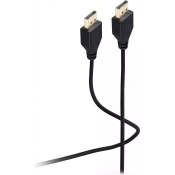 SHIVERPEAKS Flexline DisplayPort-Kabel 1.2, Stecker auf Stecker, UHD 4K, extra dünn, schwarz, 1,5 m (FL31-49155)