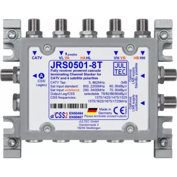 JULTEC JRS0501-8T 8-fach Multischalter für Satelliten- und terrestrisches TV