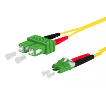 METZ CONNECT OpDAT Patchkabel SC-D APC/LC-D APC OS2 1,0 m - Singlemode-Faser