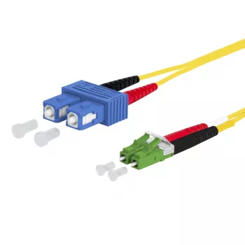 METZ CONNECT OpDAT Patchkabel SC-D/LC-D APC OS2 2,0 m