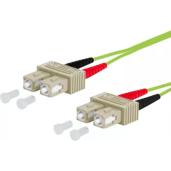Metz Connect OpDAT Glasfaser-Patchkabel SC Duplex auf SC Duplex OM5 10 m