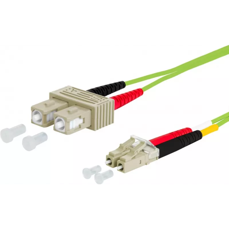 METZ CONNECT OpDAT Patchkabel SC-Duplex/LC-Duplex OM5 2 m