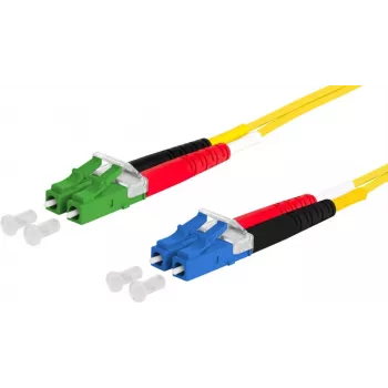 METZ CONNECT OpDAT Patchkabel LC-Duplex auf LC-Duplex APC OS2 Singlemode 3,0 m