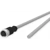 METZ CONNECT Industrial Ethernet-Kabel - M12 Stecker auf offenes Ende - 1m - ungeschirmt - A-codiert - grau (142MKA20010)
