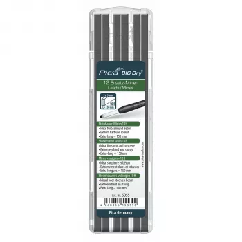 Pica BIG DRY Stonemason Leads 10H - 12er Pack, 2x5mm, Graphit