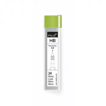 PICA-MARKER Pica Fine-Dry Refills HB - 12 Minen, 0,9 mm, Graphit, Schwarz