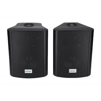 celexon 525-B Aktiv-Lautsprecher-Set 2-Wege, 2 x 30 W RMS, mit Wandhalterungen, schwarz (1000003398)