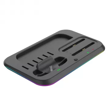 ready2gaming Nintendo Switch 2 Lade-Dock - 4 Joy-Con-Ladegerät mit LED-Anzeigen, Schwarz