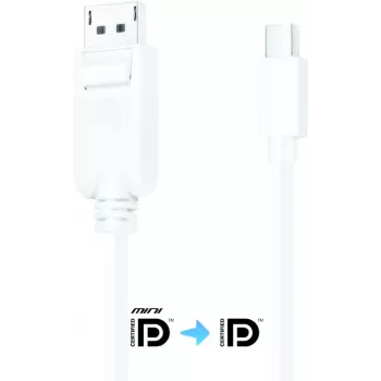 Purelink iSeries DisplayPort auf Mini DisplayPort Kabel 1,5 m Weiß Verriegelt (IS1100-015)