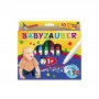 Malinos 300011 Babyzauber Modelliermasse-Set - 10 mehrfarbige Sticks, 5 mm, nicht trocknend, CE-zertifiziert