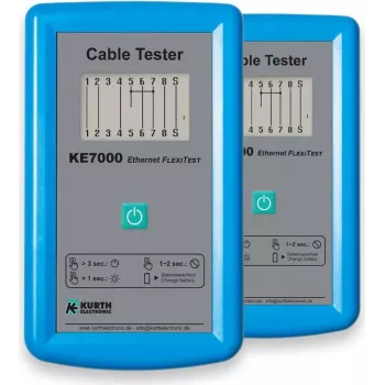 Kurth Electronic KE7000 UTP/STP Kabeltester Blau