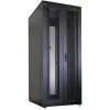 IT-BUDGET 19-Zoll Netzwerkschrank SRK - Komplettset - 42U - 800x800 mm - perforierte Doppeltüren vorne und hinten - 4 Aktivlüfter - PDU - Einschübe - vormontiert - schwarz (99ITB19SRK4288DTSM)