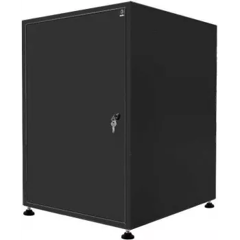 RESISTER 19-Zoll-Schrank - Erhöhter Staubschutz - 15 HE - Stahltür - 600x800 mm - Schwarz (99RRSJ1568BVT)