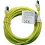 IT-BUDGET Full Copper Premium Patchkabel - Flex AWG 26 - Cat.8.1 - 2000 MHz - halogenfrei - PoE+ - 40 Gbit - Gelb - 5 m