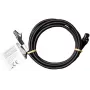 IT-BUDGET Full Copper Premium Patchkabel - Flex AWG 26 - Cat.8.1 - 2000 MHz - Halogenfrei - PoE+ - 40 GBit - Schwarz - 3 m