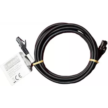 IT-BUDGET Full Copper Premium Patchkabel - Flex AWG 26 - Cat.8.1 - 2000 MHz - halogenfrei - PoE+ - 40 Gbit - Schwarz - 2 m (90ITBFLEX81PK2S)
