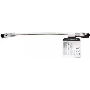 IT-BUDGET Full Copper Premium Patchkabel - Flex AWG 26 - Cat.8.1 - 2000 MHz - Halogenfrei - PoE+ - 40 Gbit - Grau - 0,5 m (90ITBFLEX81PK050G)