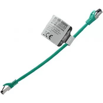 IT-BUDGET Full Copper Premium Patchkabel - Flex AWG 26 - Cat.8.1 - 2000 MHz - halogenfrei - PoE+ - 40 Gbit - Grün - 0,5 m (90ITBFLEX81PK050GR)
