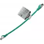IT-BUDGET Full Copper Premium Patchkabel - Flex AWG 26 - Cat.8.1 - 2000 MHz - halogenfrei - PoE+ - 40 Gbit - Grün - 0,5 m (90ITBFLEX81PK050GR)
