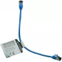 IT-BUDGET Full Copper Premium Patchkabel - Slim AWG 28 - Cat.8.1 - 2000 MHz - halogenfrei - PoE+ - 40 Gbit - Blau - 0,15 m