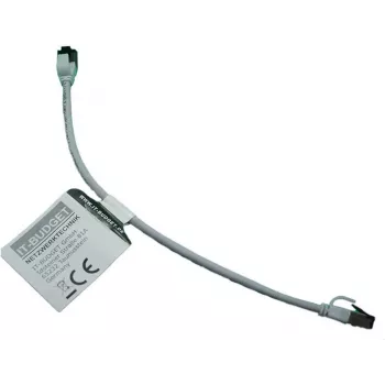 IT-BUDGET Full Copper Premium Patchkabel - Slim AWG 28 - Cat.8.1 - 2000 MHz - Halogenfrei - PoE+ - 40 GBit - Grau - 0,50 m (90ITBSLIM81PK050G)